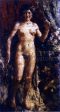 Female Nude by Antonio Mancini - Hand-Painted Oil Painting on Canvas on Sale