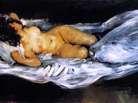 Reclining Nude by Lovis Corinth - Hand-Painted Oil Painting on Canvas For Discount