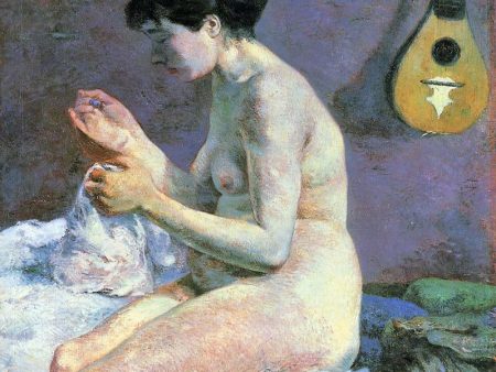 Study of a Nude, Suzanne Sewing by Paul Gauguin - Hand-Painted Oil Painting on Canvas on Sale