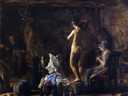 William Rush Carving His Allegorical Figure of the Schuykill River by Thomas Eakins - Hand-Painted Oil Painting on Canvas Online