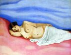 Nude in Bed by Felix Vallotton - Hand-Painted Oil Painting on Canvas Supply