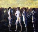 Four Figures by Arthur B Davies - Hand-Painted Oil Painting on Canvas Online Hot Sale