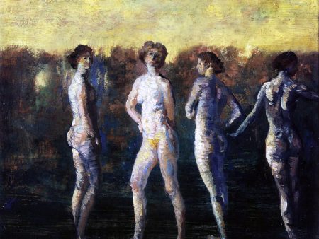 Four Figures by Arthur B Davies - Hand-Painted Oil Painting on Canvas Online Hot Sale