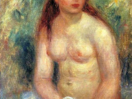 Seated Young Woman, Nude by Pierre Auguste Renoir - Hand-Painted Oil Painting on Canvas Online Sale