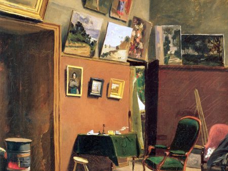 A Studio in the rue de Furstenberg by Jean Frederic Bazille - Hand-Painted Oil Painting on Canvas Hot on Sale