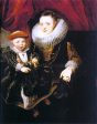 Young Woman with a Child by Sir Antony Van Dyck - Hand-Painted Oil Painting on Canvas Online now