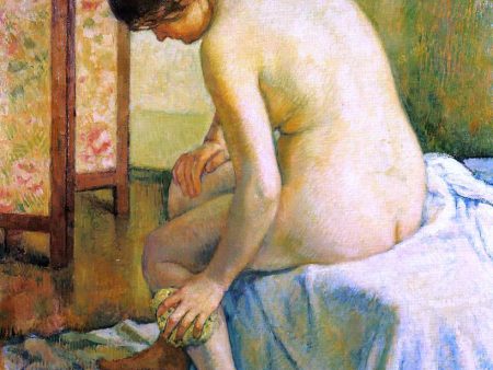 A Bather by Theo Van Rysselberghe - Hand-Painted Oil Painting on Canvas For Discount