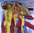 The Three Graces by Koloman Moser - Hand-Painted Oil Painting on Canvas Cheap