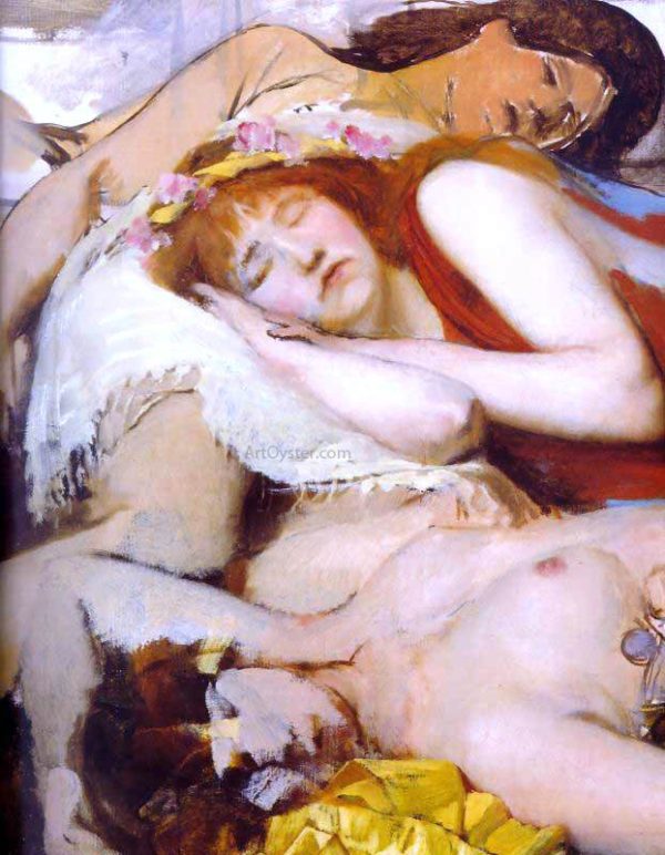 Exhausted Maenides After the Dance by Sir Lawrence Alma-Tadema - Hand-Painted Oil Painting on Canvas Cheap