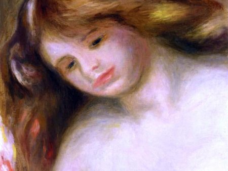 Bust of a Young Nude by Pierre Auguste Renoir - Hand-Painted Oil Painting on Canvas Sale