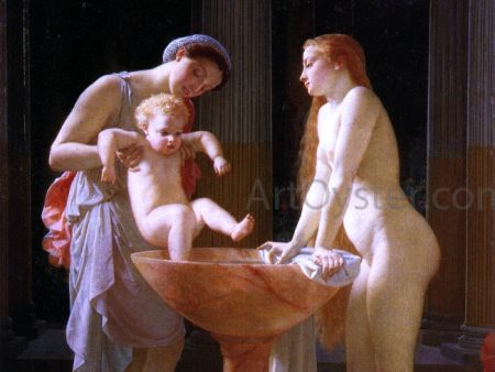 The Bath by Marc-Charles-Gabriel Gleyre - Hand-Painted Oil Painting on Canvas For Cheap