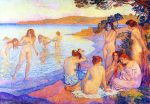 L Heure Embrasee by Theo Van Rysselberghe - Hand-Painted Oil Painting on Canvas Cheap