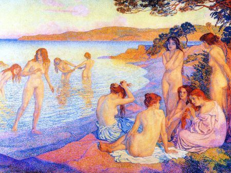 L Heure Embrasee by Theo Van Rysselberghe - Hand-Painted Oil Painting on Canvas Cheap