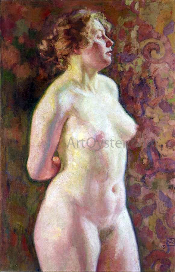 Nu debout by Theo Van Rysselberghe - Hand-Painted Oil Painting on Canvas Online Sale