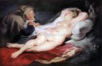 The Hermit and the Sleeping Angelica by Peter Paul Rubens - Hand-Painted Oil Painting on Canvas Online Sale