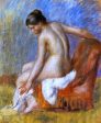 Nude in an Armchair by Pierre Auguste Renoir - Hand-Painted Oil Painting on Canvas For Sale