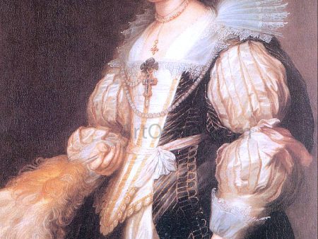 Portrait of Maria Lugia de Tassis by Sir Antony Van Dyck - Hand-Painted Oil Painting on Canvas Hot on Sale