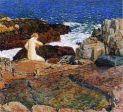 East Headland Pool by Frederick Childe Hassam - Hand-Painted Oil Painting on Canvas Supply