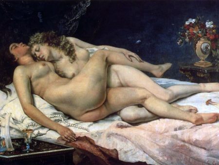 Sleepers (also known as Sleep) by Gustave Courbet - Hand-Painted Oil Painting on Canvas on Sale