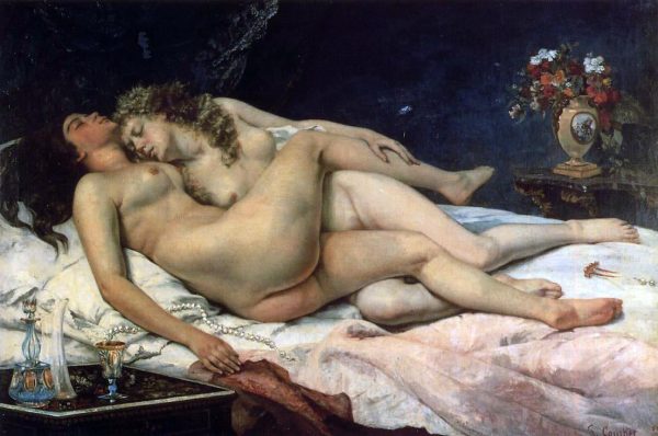 Sleepers (also known as Sleep) by Gustave Courbet - Hand-Painted Oil Painting on Canvas on Sale