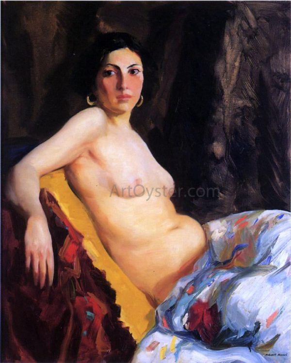 Orientale by Robert Henri - Hand-Painted Oil Painting on Canvas on Sale