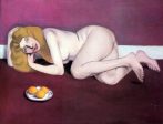 Nude Blond Woman with Tangerines by Felix Vallotton - Hand-Painted Oil Painting on Canvas Discount