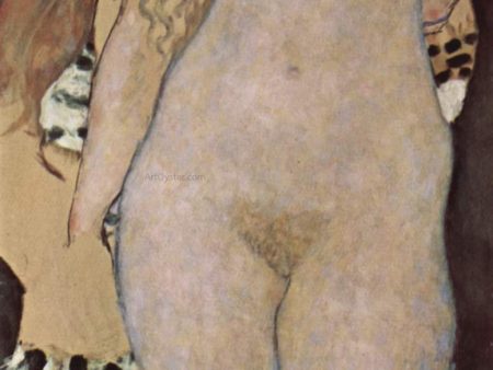 Adam and Eve (unfinished) by Gustav Klimt - Hand-Painted Oil Painting on Canvas on Sale