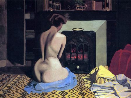 Nude at the Stove by Felix Vallotton - Hand-Painted Oil Painting on Canvas Cheap