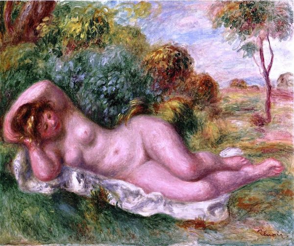 Reclining Nude (also known as The Baker s Wife) by Pierre Auguste Renoir - Hand-Painted Oil Painting on Canvas Online Sale