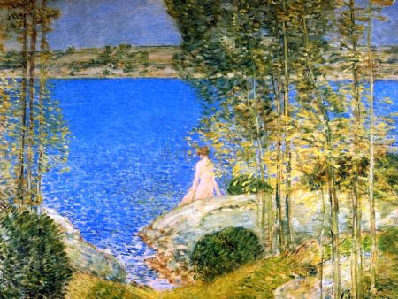 The Bather by Frederick Childe Hassam - Hand-Painted Oil Painting on Canvas For Sale