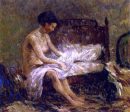 Seated Nude by Robert Spencer - Hand-Painted Oil Painting on Canvas For Cheap