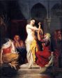 Moorish Woman Leaving the Bath in the Seraglio by Theodore Chasseriau - Hand-Painted Oil Painting on Canvas Supply