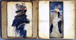 Two Pages from  The Boston Water-Color Sketchbook  by Maurice Prendergast - Hand-Painted Oil Painting on Canvas Cheap