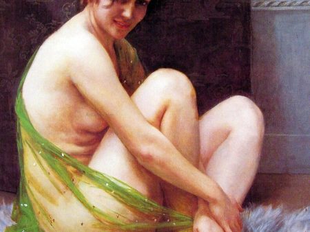 La Paresseuse by Guillaume Seignac - Hand-Painted Oil Painting on Canvas Online now