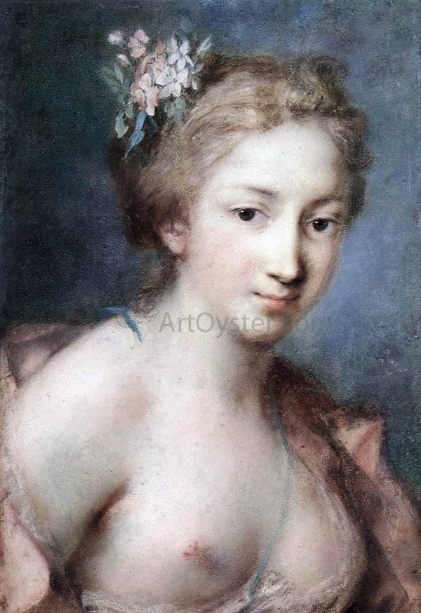 Flora by Rosalba Carriera - Hand-Painted Oil Painting on Canvas Supply