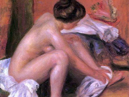 Bather Drying Her Feet by Pierre Auguste Renoir - Hand-Painted Oil Painting on Canvas Hot on Sale