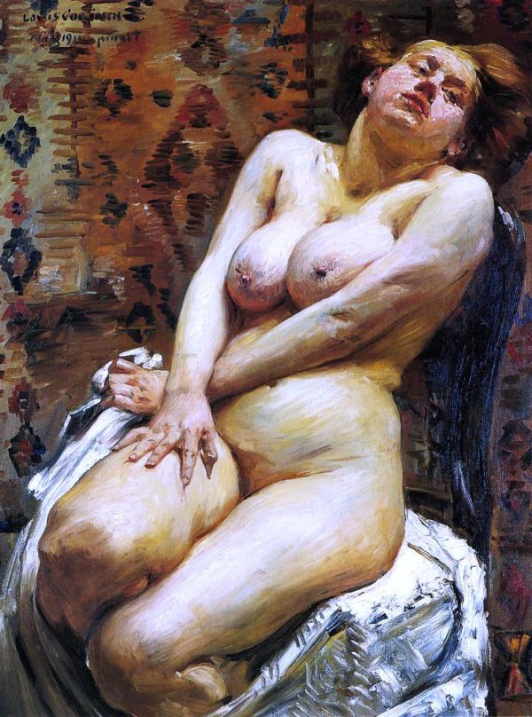 Nana, Female Nude by Lovis Corinth - Hand-Painted Oil Painting on Canvas Online Sale