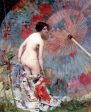 Nude with a Japanese Umbrella by Aime-Nicolas Morot - Hand-Painted Oil Painting on Canvas Cheap