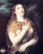 Mary Magdalen Repentant by Titian - Hand-Painted Oil Painting on Canvas For Sale