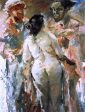 Susanna and the Elders by Lovis Corinth - Hand-Painted Oil Painting on Canvas on Sale