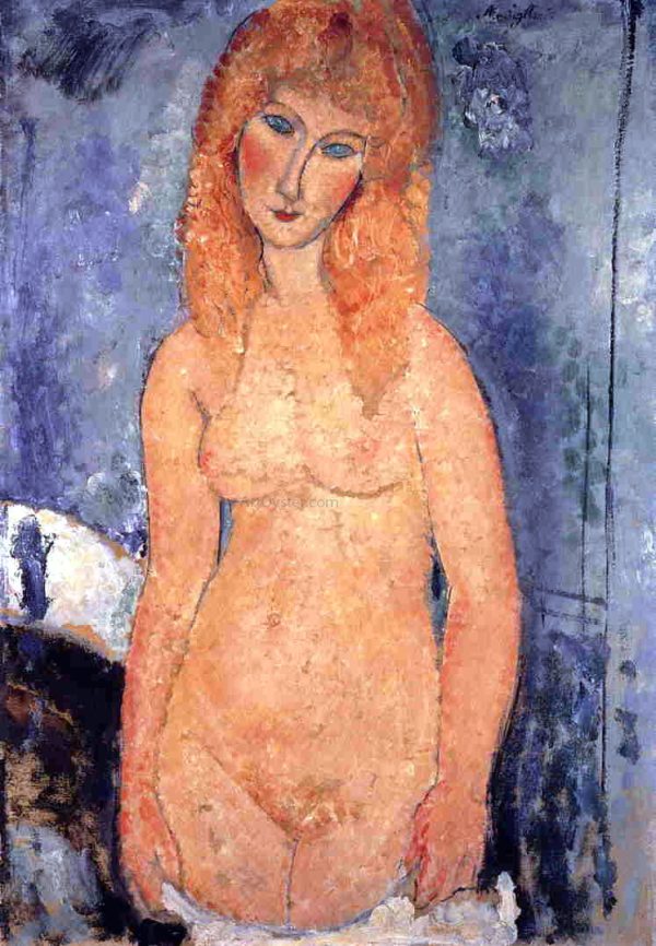 Blonde Nude by Amedeo Modigliani - Hand-Painted Oil Painting on Canvas Online Hot Sale