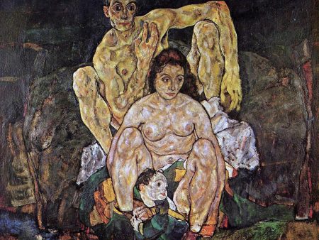 The Family by Egon Schiele - Hand-Painted Oil Painting on Canvas Discount