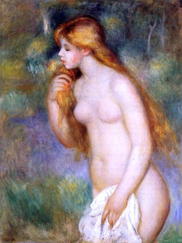 Standing Bather by Pierre Auguste Renoir - Hand-Painted Oil Painting on Canvas Sale