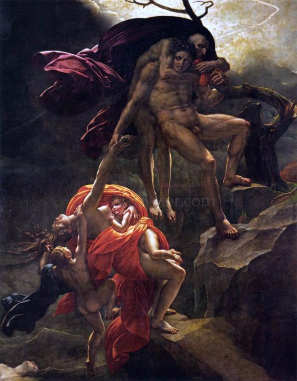 Scene of the Flood by Anne-Louis Girodet De Roucy-Triosson - Hand-Painted Oil Painting on Canvas Discount