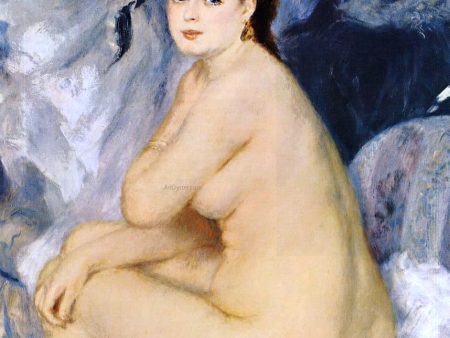 Nude Seated on a Sofa by Pierre Auguste Renoir - Hand-Painted Oil Painting on Canvas Hot on Sale