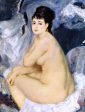 Nude Seated on a Sofa by Pierre Auguste Renoir - Hand-Painted Oil Painting on Canvas Hot on Sale