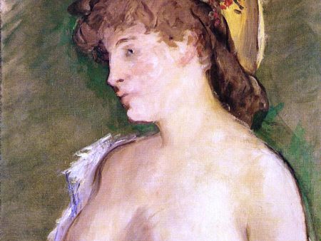 The Blond with Bare Breasts by Edouard Manet - Hand-Painted Oil Painting on Canvas For Discount