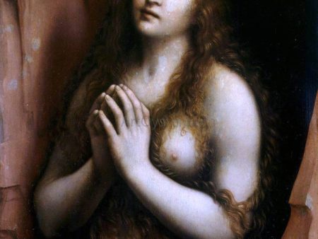 Repentant Mary Magdalene by Giampietrino - Hand-Painted Oil Painting on Canvas Hot on Sale