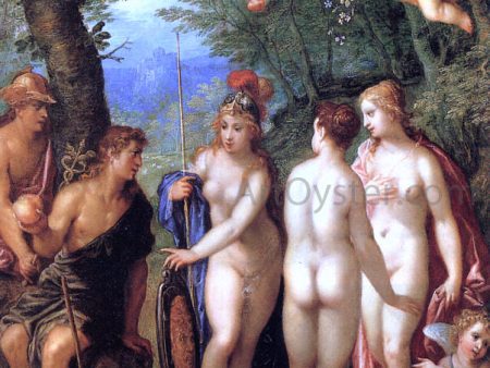 The Judgement of Paris by Hendrick Van Balen - Hand-Painted Oil Painting on Canvas Online now