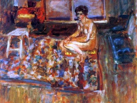 Nude on an Orange Rug by Edouard Vuillard - Hand-Painted Oil Painting on Canvas Online Sale